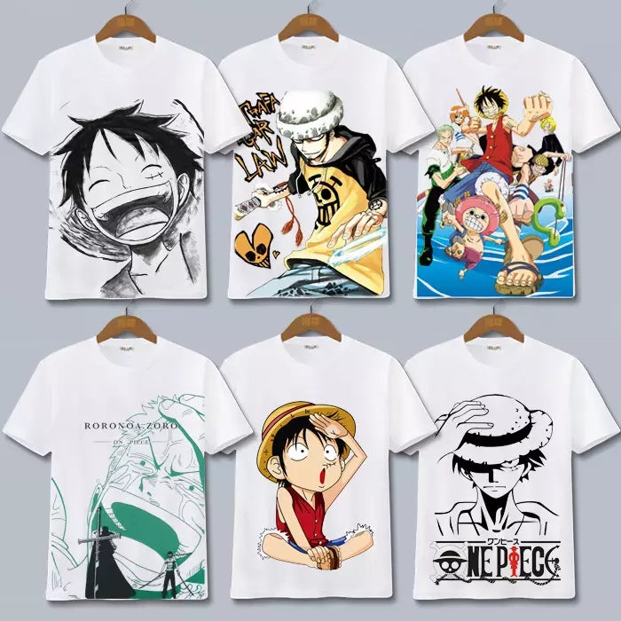 2198- camisetas animes one piece coração