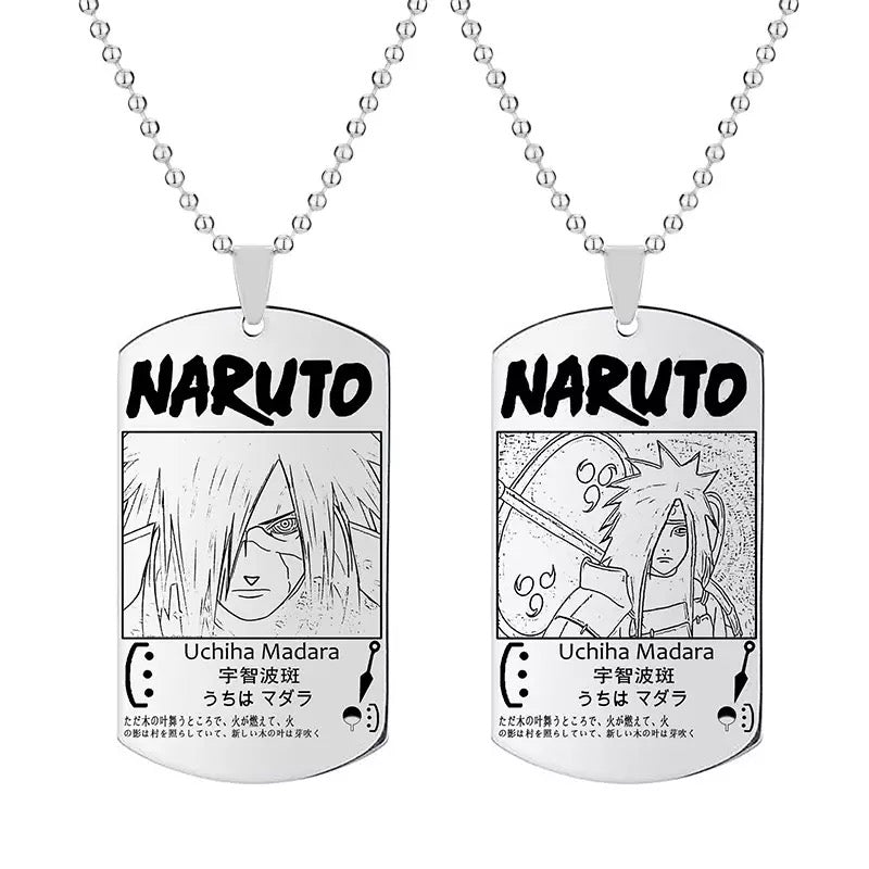 Fio Medalhão Anime Naruto vários personagens tamanho infantil juvenil