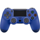 COMANDO COMPATIVEL TEMATICO AZUL ESCURO METALICO  NOVO PS4