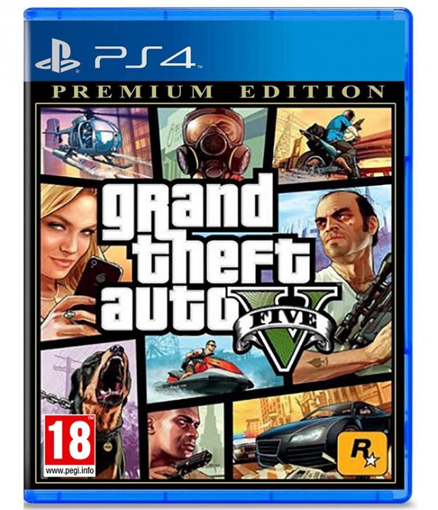 GRAND THEFT AUTO V PREMIUM EDITION (EM PORTUGUÊS) PS4 - NOVO