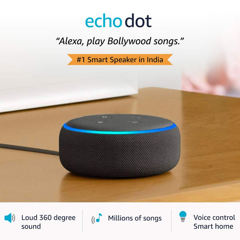 AMAZON ECHO DOT COLUNA INTELIGENTE (3a Geração) - RECONDICIONADO - GameShop Angola