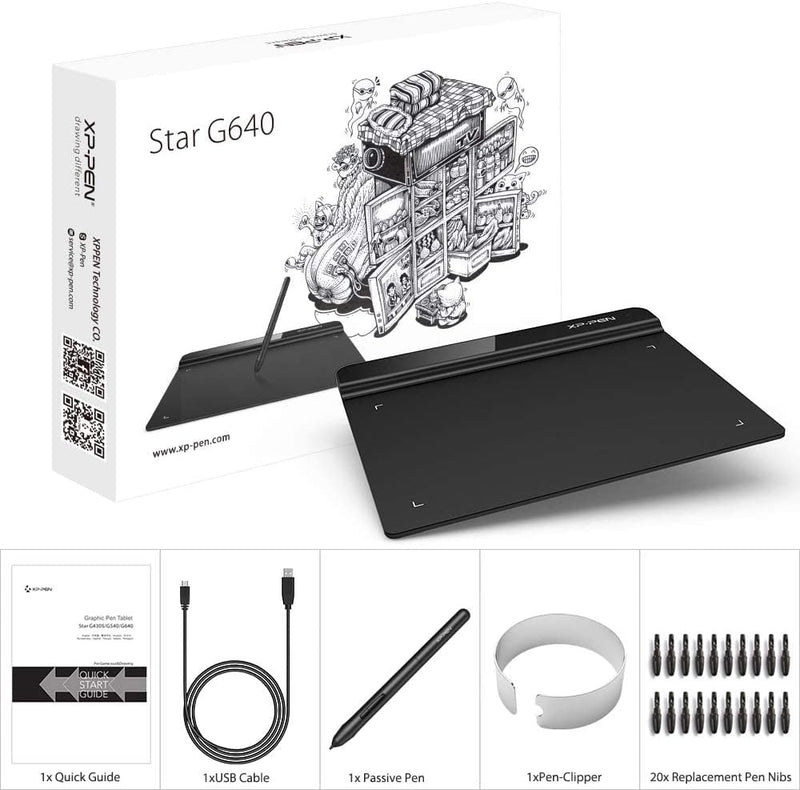 MESA DIGITALIZADORA PARA DESENHO XPPen StarG640 - NOVO