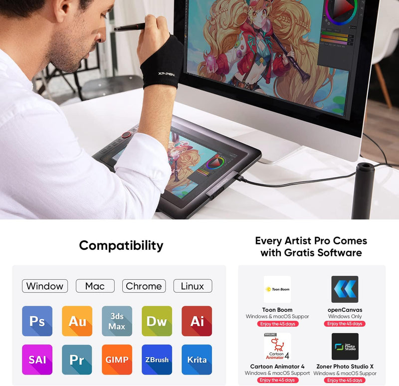 MESA DIGITALIZADORA PROFISSIONAL XP-PEN ARTIST 13.3 PRO DRAWING