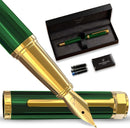 Caneta tinteiro Ellington Pens Luxuosa - ponta média lisa - inclui 3 cartuchos de tinta, conversor de tinta recarregável, caixa de presente - DELUXE EDITION
