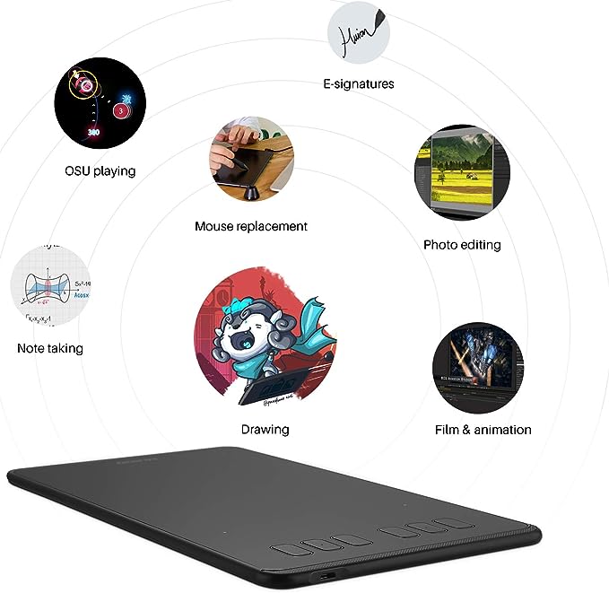 MESA DIGITALIZADORA HUION H640P ( TABLET DE COMPUTAÇÃO GRÁFICA) - NOVO