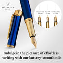 Caneta tinteiro Ellington Pens Luxuosa - ponta média lisa - inclui 3 cartuchos de tinta, conversor de tinta recarregável, caixa de presente - DELUXE EDITION