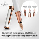 Caneta tinteiro Ellington Pens Luxuosa - ponta média lisa - inclui 3 cartuchos de tinta, conversor de tinta recarregável, caixa de presente - DELUXE EDITION