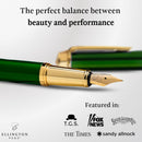 Caneta tinteiro Ellington Pens Luxuosa - ponta média lisa - inclui 3 cartuchos de tinta, conversor de tinta recarregável, caixa de presente - DELUXE EDITION