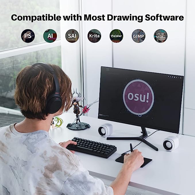 MESA DIGITALIZADORA HUION H420X ( TABLET DE COMPUTAÇÃO GRÁFICA) - NOVO