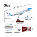 AVIÃO COLECIONÁVEL AIR FORCE   A320 ESCALA 50 cm