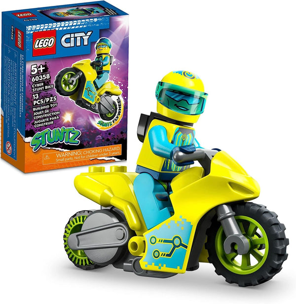 MOTORIZA LEGO CITY STUNTZ CYBER STUNT BIKE 60358