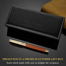Caneta tinteiro BEILUNER 316, deslumbrante jacarandá luxuosa, ponta dourada 24K (fina), lindo acabamento em ouro 24K, conversor de tinta, bom presente para homens e mulheres - elegantes, executivas- DELUXE EDITION