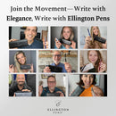 Caneta tinteiro Ellington Pens Luxuosa - ponta média lisa - inclui 3 cartuchos de tinta, conversor de tinta recarregável, caixa de presente - DELUXE EDITION