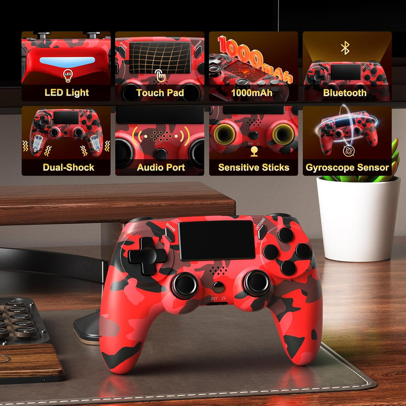 COMANDO COMPATIVEL TEMATICO CAMUFLADO PS4