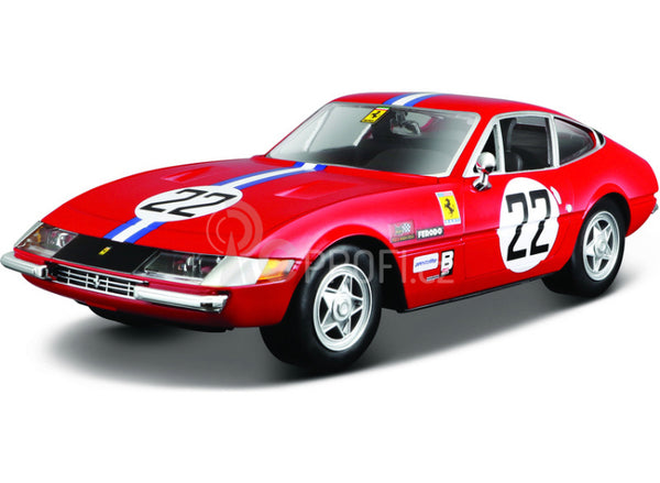 CARRO COLECIONÁVEL FERRARI 365 GTB4 COMPETIZIONE LA SERIE ESCALA 1:24