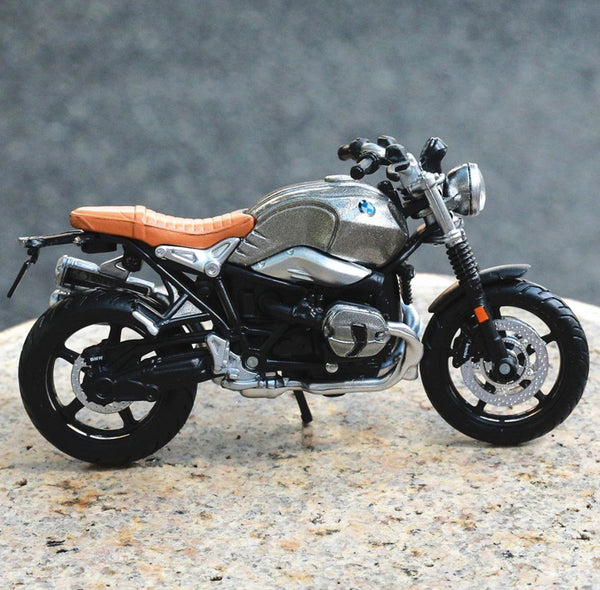 MOTORIZADA COLECIONÁVEL BMW R NINE T SCRAMBLER ESCALA 1:12