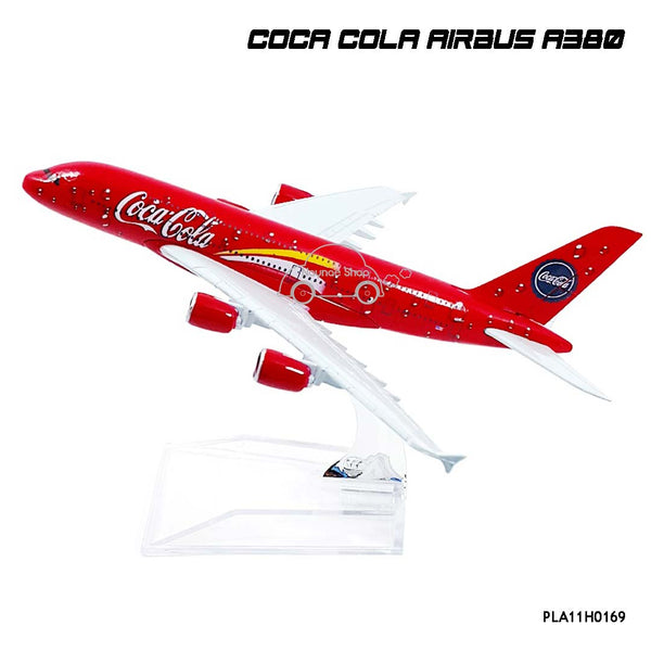 AVIÃO COLECIONÁVEL COCA COLA A380 ESCALA 16 cm - GameShop Angola