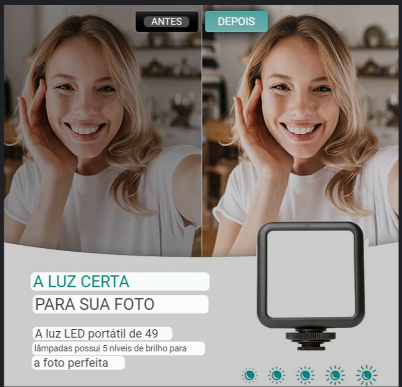 KIT DE GRAVAÇÃO MOVO iVlogEK (PARA IPHONE)
