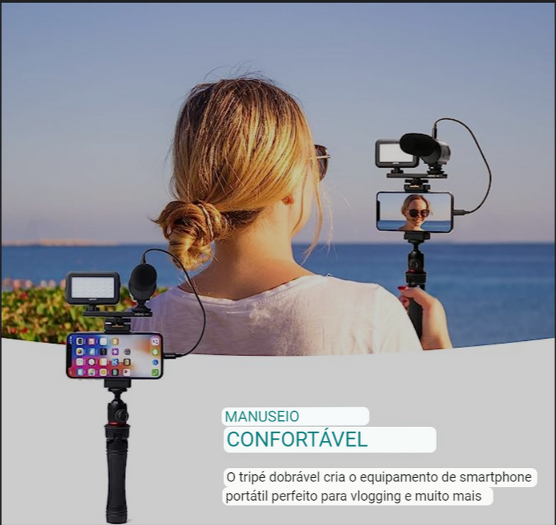 KIT DE GRAVAÇÃO MOVO iVlogger