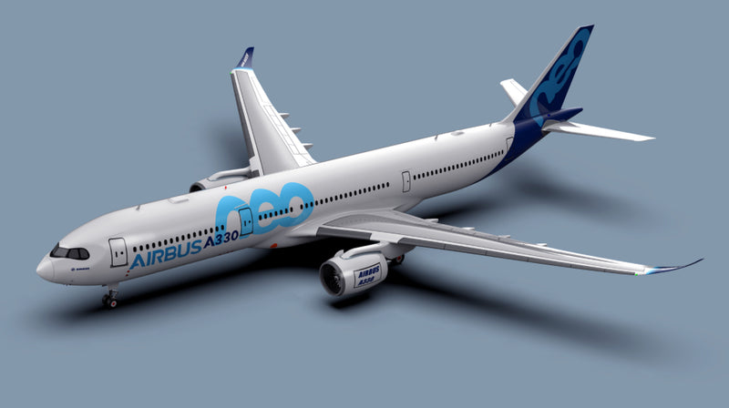 AVIÃO COLECIONÁVEL AIRBUS A330 ESCALA 16 cm