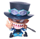 FIGURA DE AÇÃO SABO SENTADO-ONE PIECE