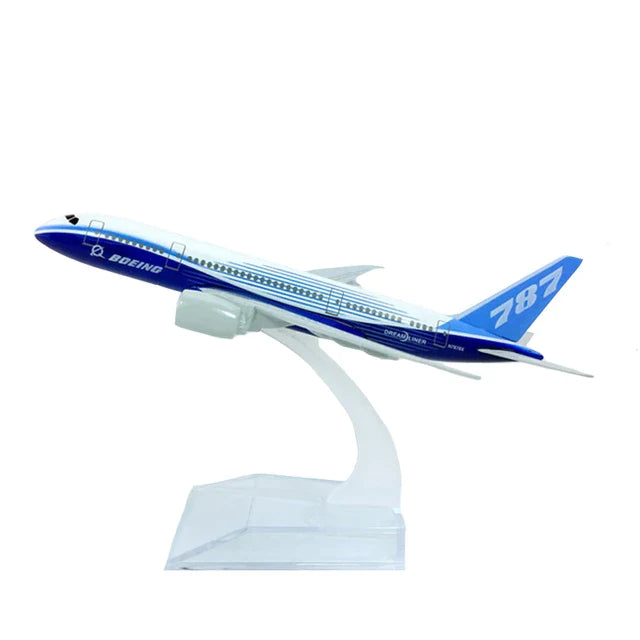 AVIÃO COLECIONÁVEL AIRBUS BOEING 787 ESCALA 50 cm