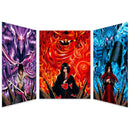 QUADRO DECORATIVO 3D SASUKE ITACHI MADARA - DIMENSÃO 66.5CM X 31CM X 46.5CM