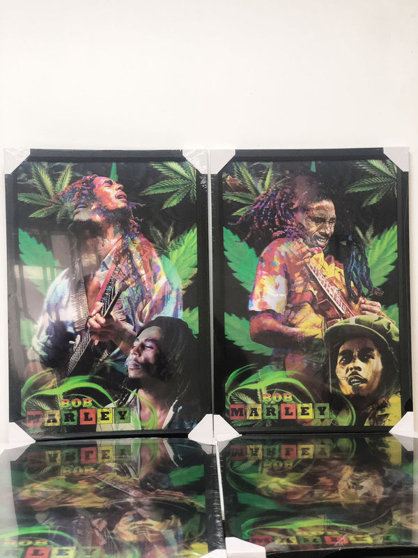 QUADRO DECORATIVO 3D BOB MARLEY - NOVO