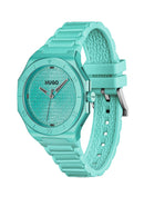 RELÓGIO HUGO MEN’S Grail LIGHT VERDE COM MOSTRADOR COM TEXTURA DE LOGÓTIPO- HUGO BOSS