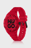 RELÓGIO HUGO MEN’S Grail LIGHT VERMELHO COM MOSTRADOR COM TEXTURA DE LOGÓTIPO- HUGO BOSS