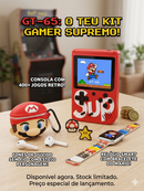 Kit Temático - relógio, auscultadores, consola Sup - Super mario