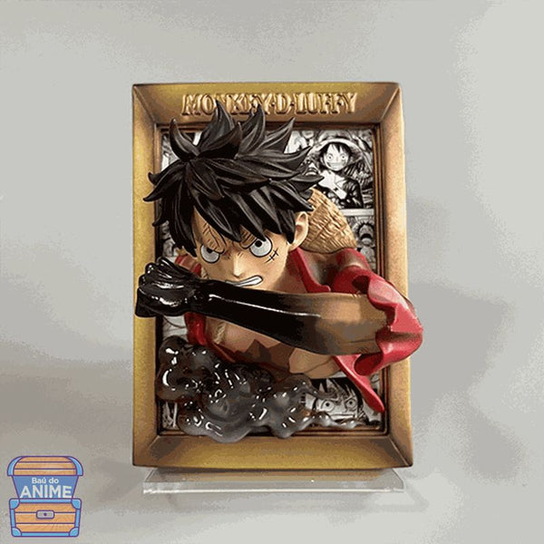 QUADRO DECORATIVO  LUFFY 15cm - ONE PIECE