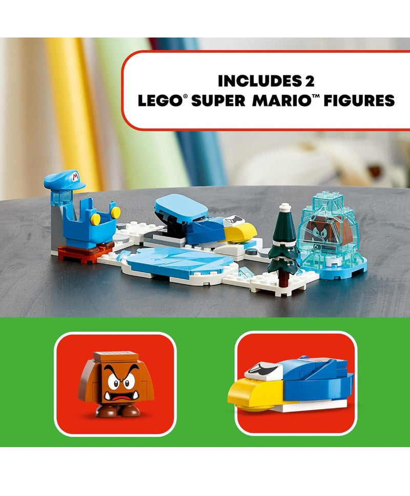 LEGO SUPER MARIO - PACOTE DE EXPANSÃO - TRAJE MARIO DE GELO E MUNDO GELADO 71415