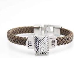 PULSEIRA DE COURO ATTACK ON TITAN