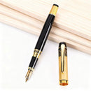 CANETA TINTEIRO PRETA COM DETALHES DOURADOS  - COM CAIXA PRESENTE