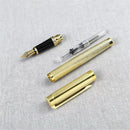 CANETA TINTEIRO TODA DOURADA COM CAIXA PRESENTE