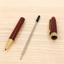 CANETA ESFEROGRÁFICAS VERMELHA COM DETALHES DOURADO COM CAIXA PRESENTE