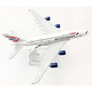 AVIÃO COLECIONÁVEL BRITISH AIRWAYS A380 ESCALA 16 cm - GameShop Angola