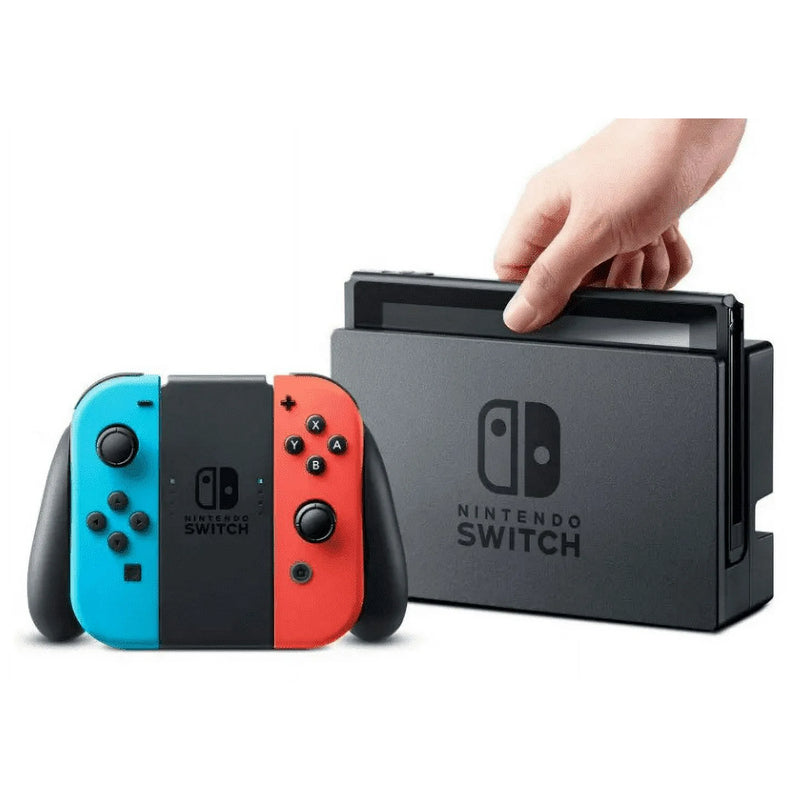 CONSOLA NINTENDO SWITCH V2 (32GB) AZUL NÉON/ VERMELHO NÉON - NOVA