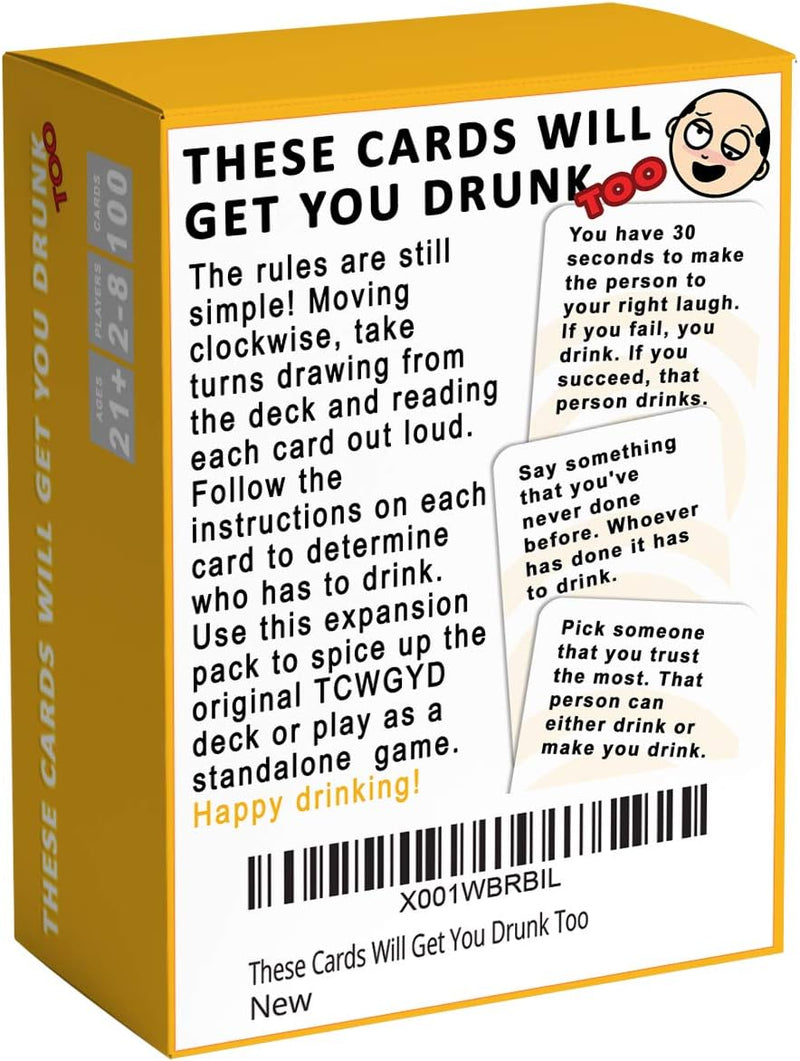 JOGO DE CARTAS - THESE CARDS WILL GET YOU DRUNK TOO