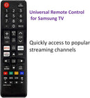 Comando Controle Remoto Universal para Smart TV Samsung modelo BN59-01315J  Teclas Netflix, Prime-video