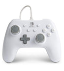 COMANDO POWERA COM FIOS BRANCO  NINTENDO SWITCH - NOVO