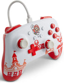 COMANDO OFICIAL POWERA MARIO VERMELHO/BRANCO COM FIOS NINTENDO SWITCH - NOVO