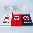 JOGO DE CARTAS - TALK , FLIRT , DARE - INGLES