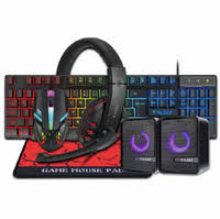 KIT GAMER RGB 4 em 1 COMBO K59 T-WOLF 850- NOVO