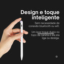 Caneta Stylus Para Apple Ipad iOS com alta precisão desenho Touch Screen Atracao Magnetica Recarregavel USB 1,5mm Indicador LED