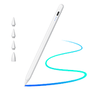 CANETA STYLUS USA PARA IPAD ( 6.ª à 11.ª GERAÇÃO ) COMPATÍVEL COM IPAD PRO, AIR E MINI - BRANCA