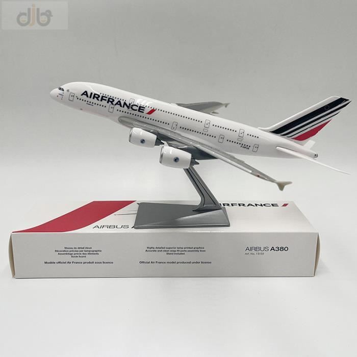 AVIÃO COLECIONÁVEL AIR FRANCE A380 ESCALA 20 cm