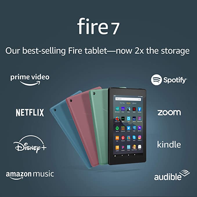 AMAZON FIRE 7 TABLET + CAPA (7" display, 16 GB) NOVO