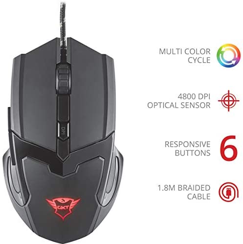 RATO ÓPTICO PARA JOGOS TRUST GAMING GXT 101 GAV